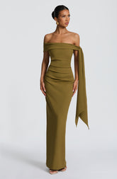 Addie Maxi Dress - Deep Olive