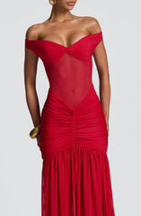 Alaia Maxi Dress - Red