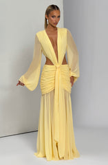 Andrina Maxi Dress - Lemon