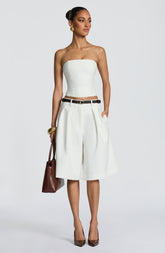 Ausra Bermuda Shorts - Ivory