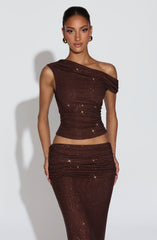 Aveda Top - Plum Brown