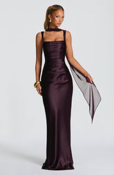 Calanthe Maxi Dress - Plum
