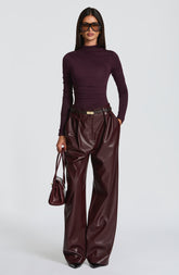 Glenda Pants - Plum