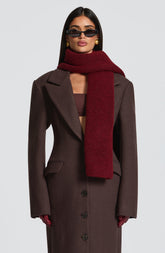 Jeanie Scarf - Burgundy