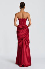 Kensington Maxi Dress - Deep Red