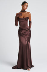 Kensington Maxi Dress - Plum Brown