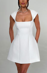 Lena Mini Dress - Ivory