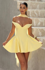 Marla Mini Dress - Lemon