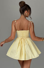 Phoebe Mini Dress - Lemon