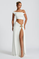 Saira Maxi Skirt - White