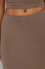 Yazmin Maxi Skirt - Mocha