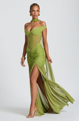Alaia Maxi Dress - Olive