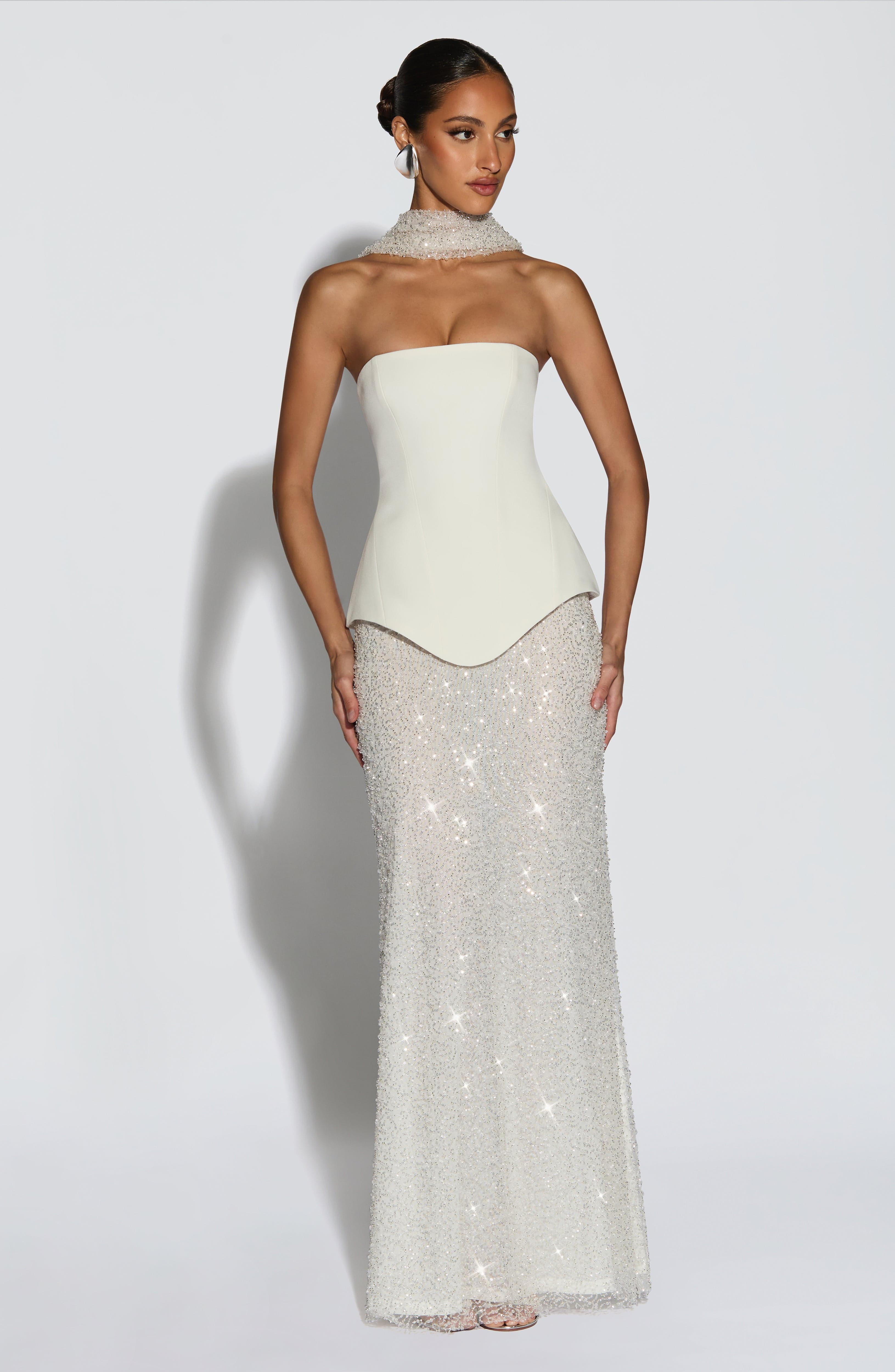 Allaire Maxi Skirt - Ivory