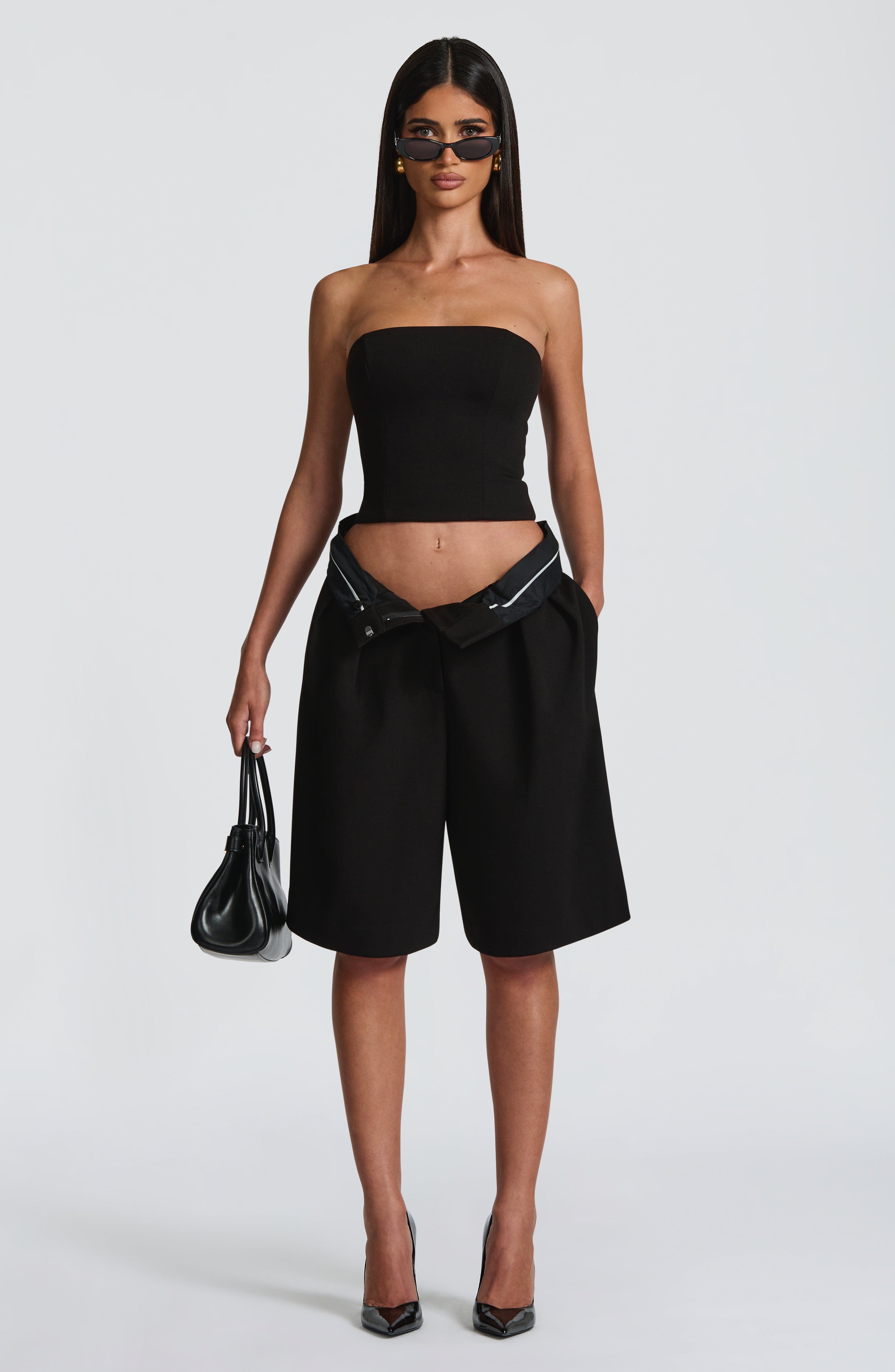 Ausra Bermuda Shorts - Black