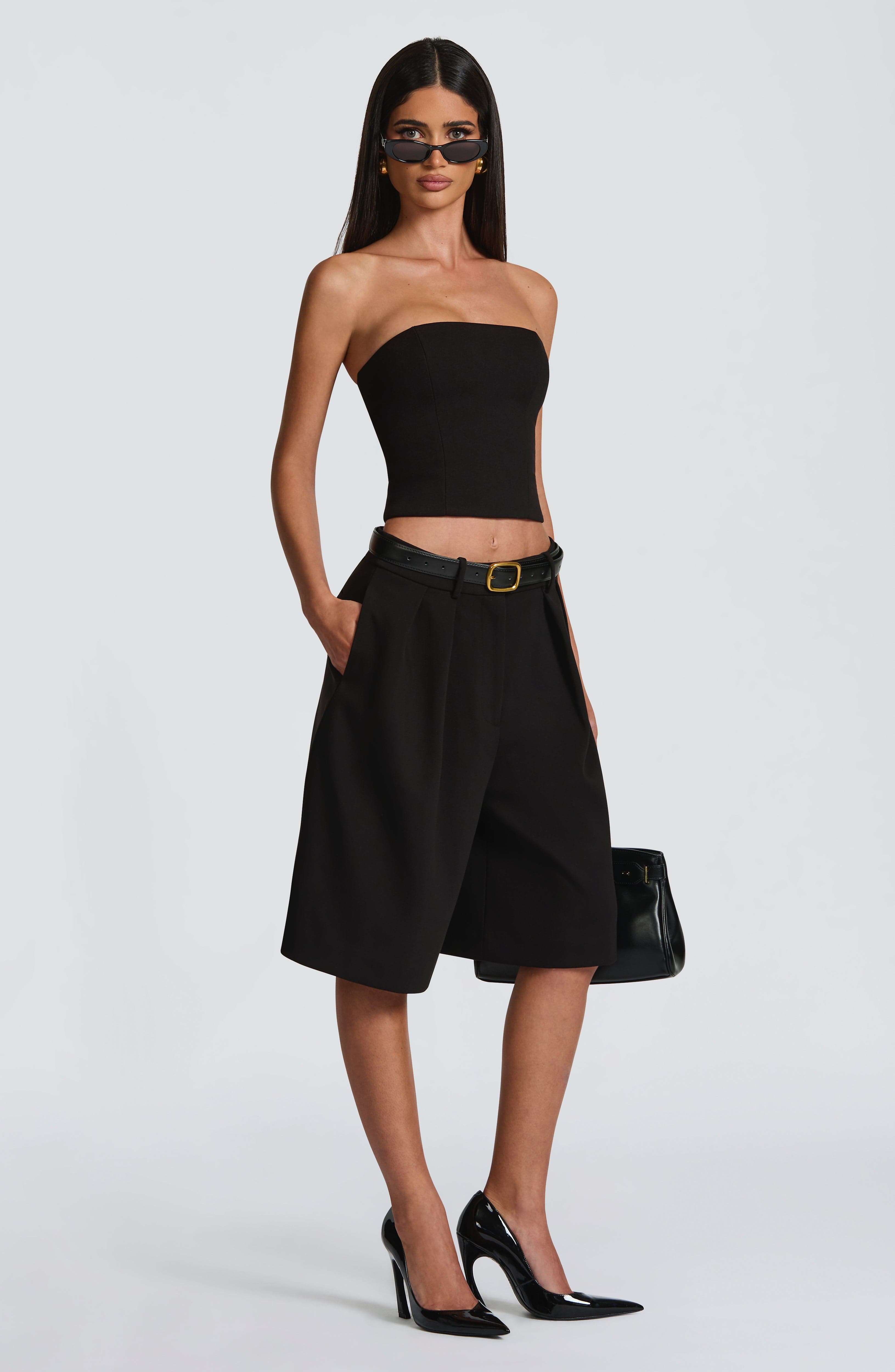 Ausra Bermuda Shorts - Black