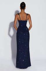 Calanthe Maxi Dress - Navy Sparkle