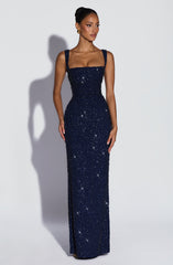 Calanthe Maxi Dress - Navy Sparkle