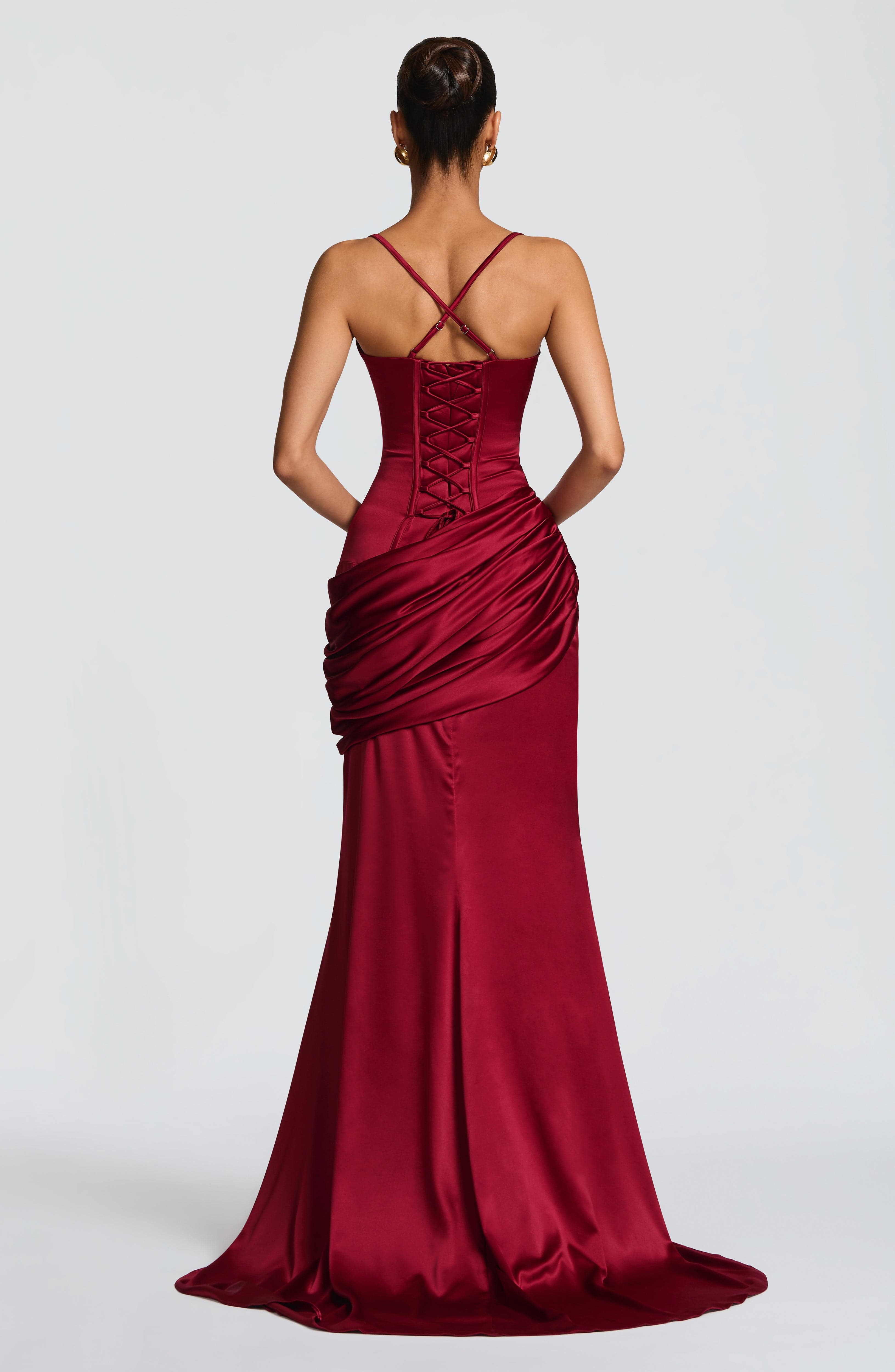 Connie Gown - Burgundy