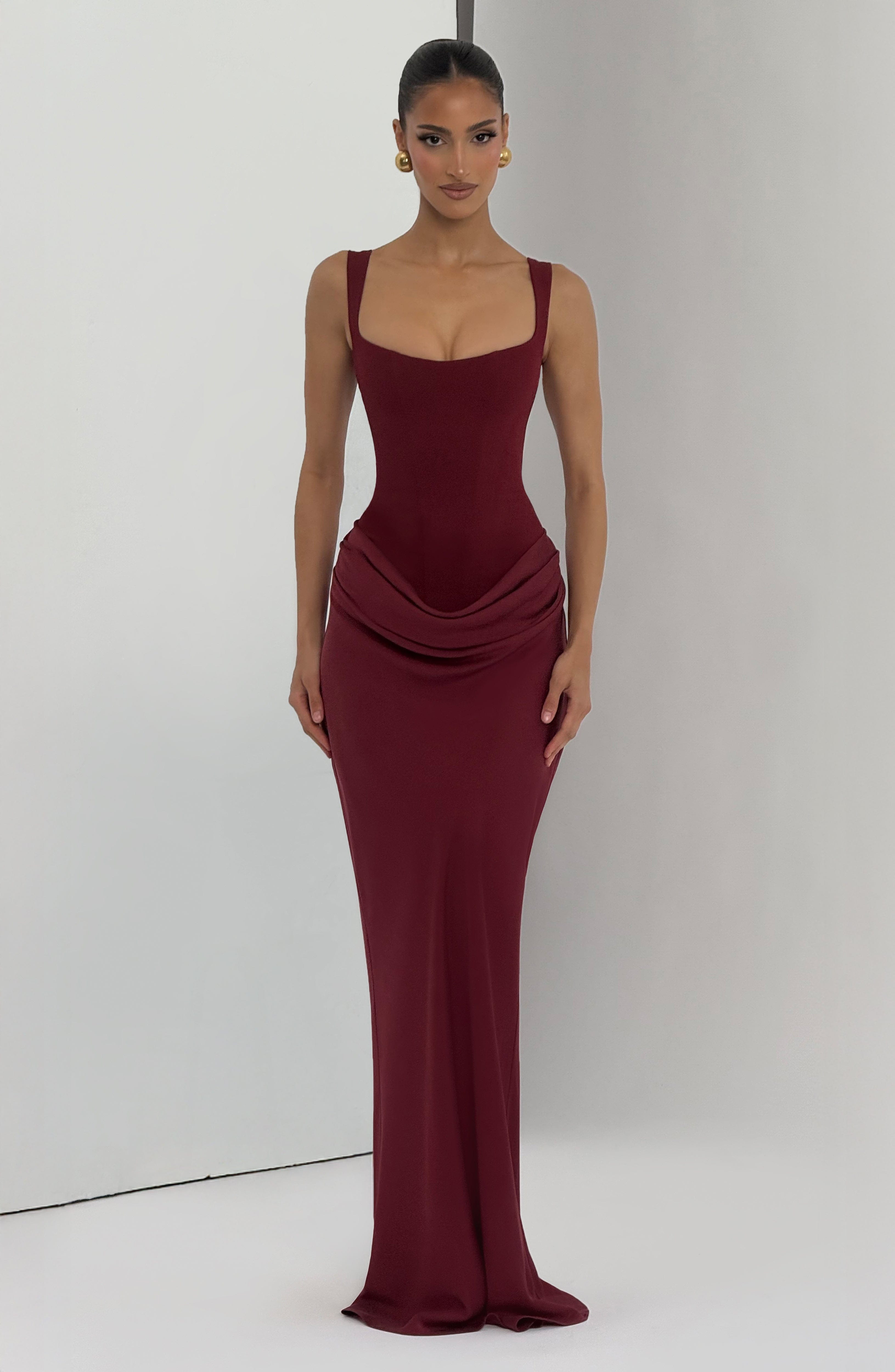 Cornelia Maxi Dress - Burgundy