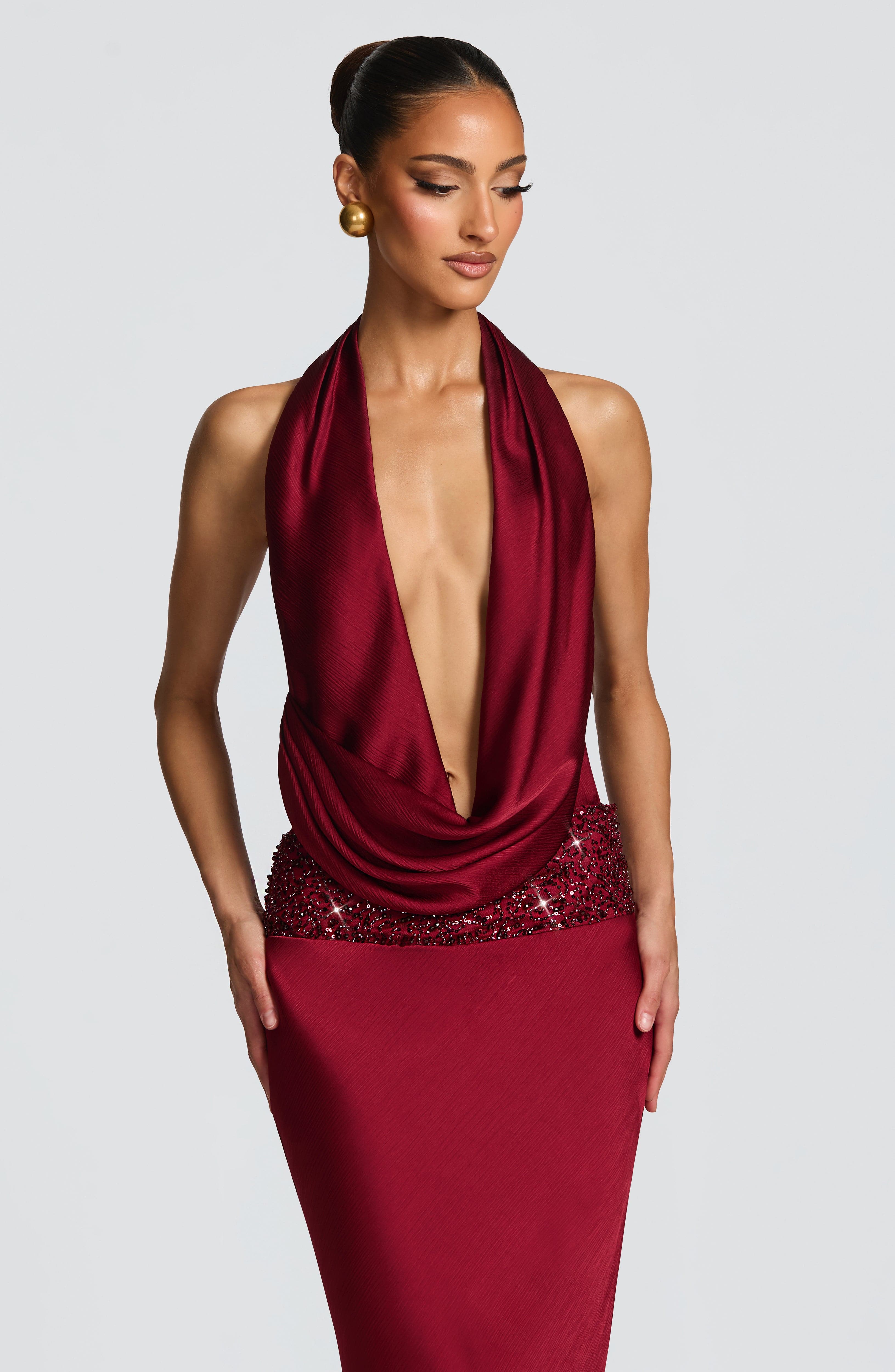 Eleni Bodysuit - Burgundy