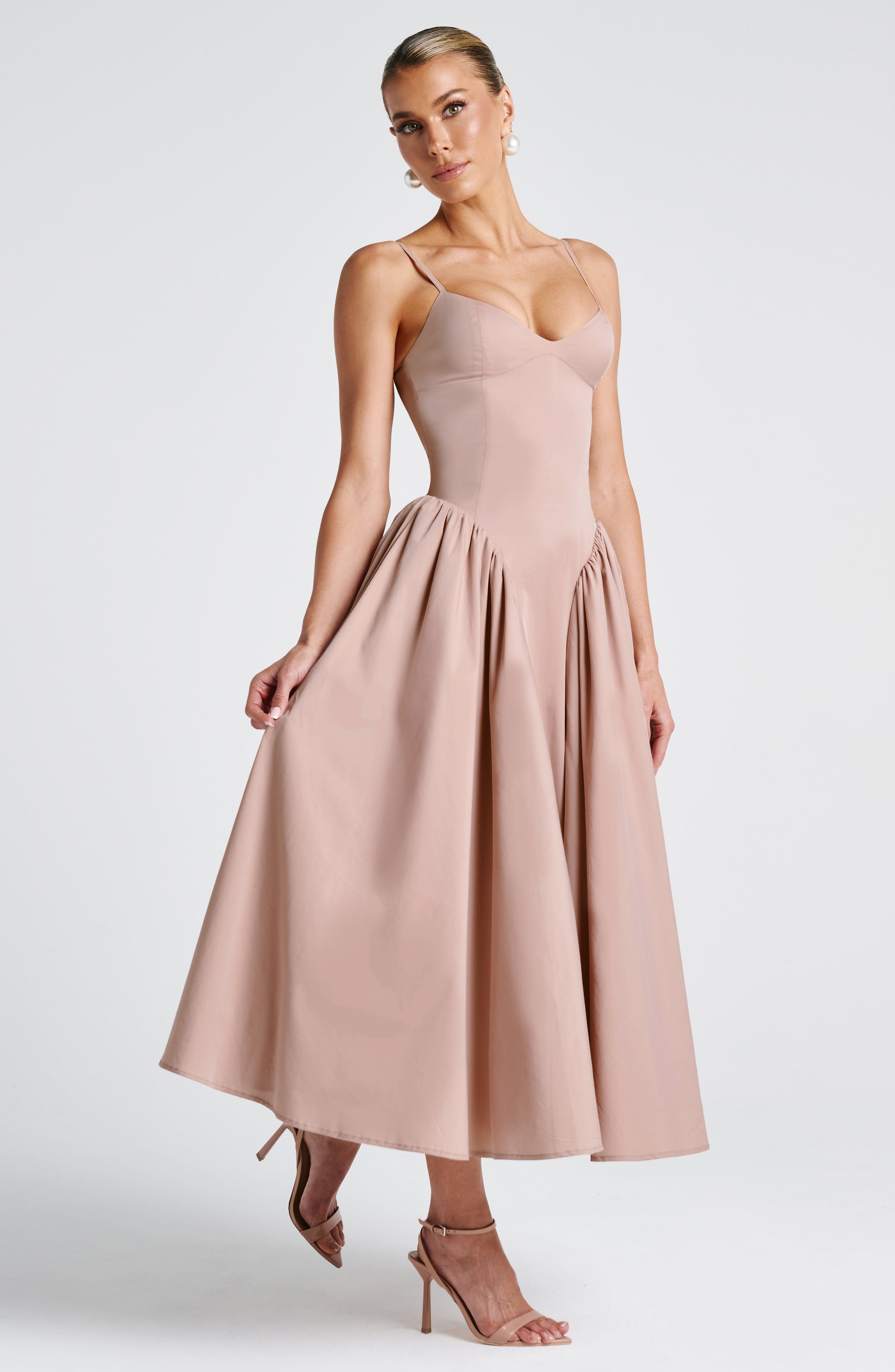 Emerson Midi Dress - Clay