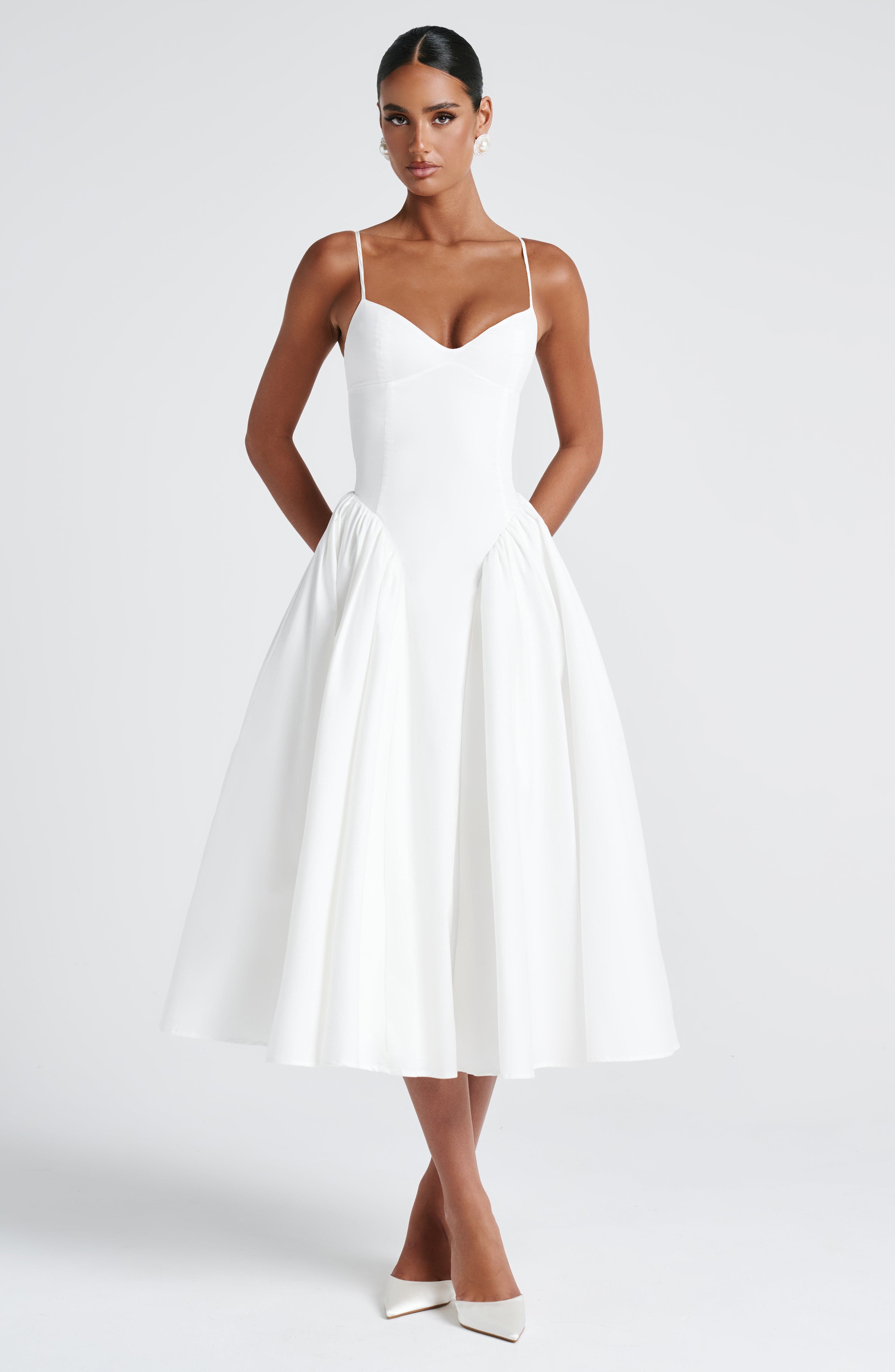 Emerson Midi Dress - Ivory