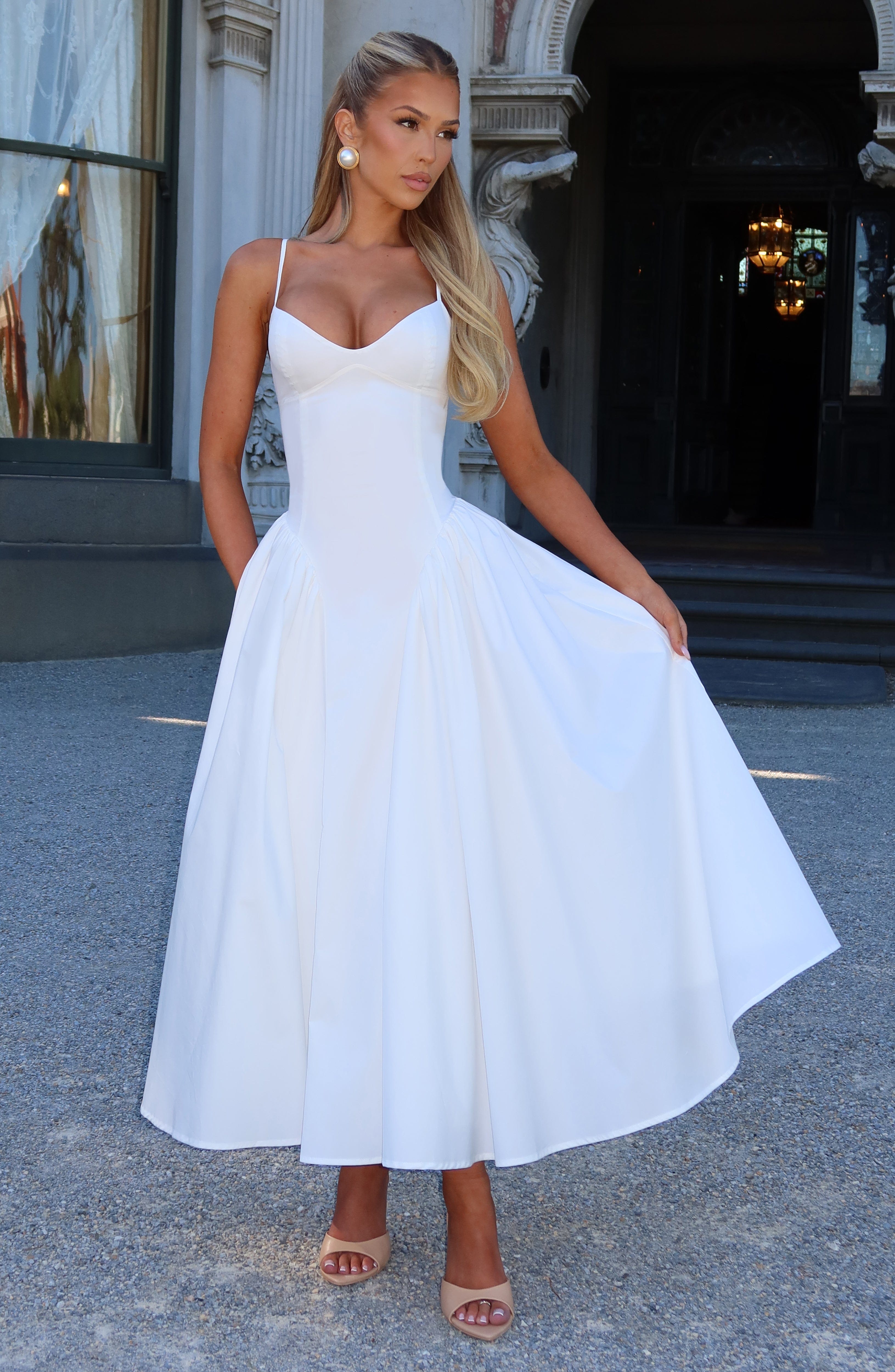 Emerson Midi Dress - Ivory