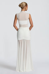 Fae Maxi Skirt - White