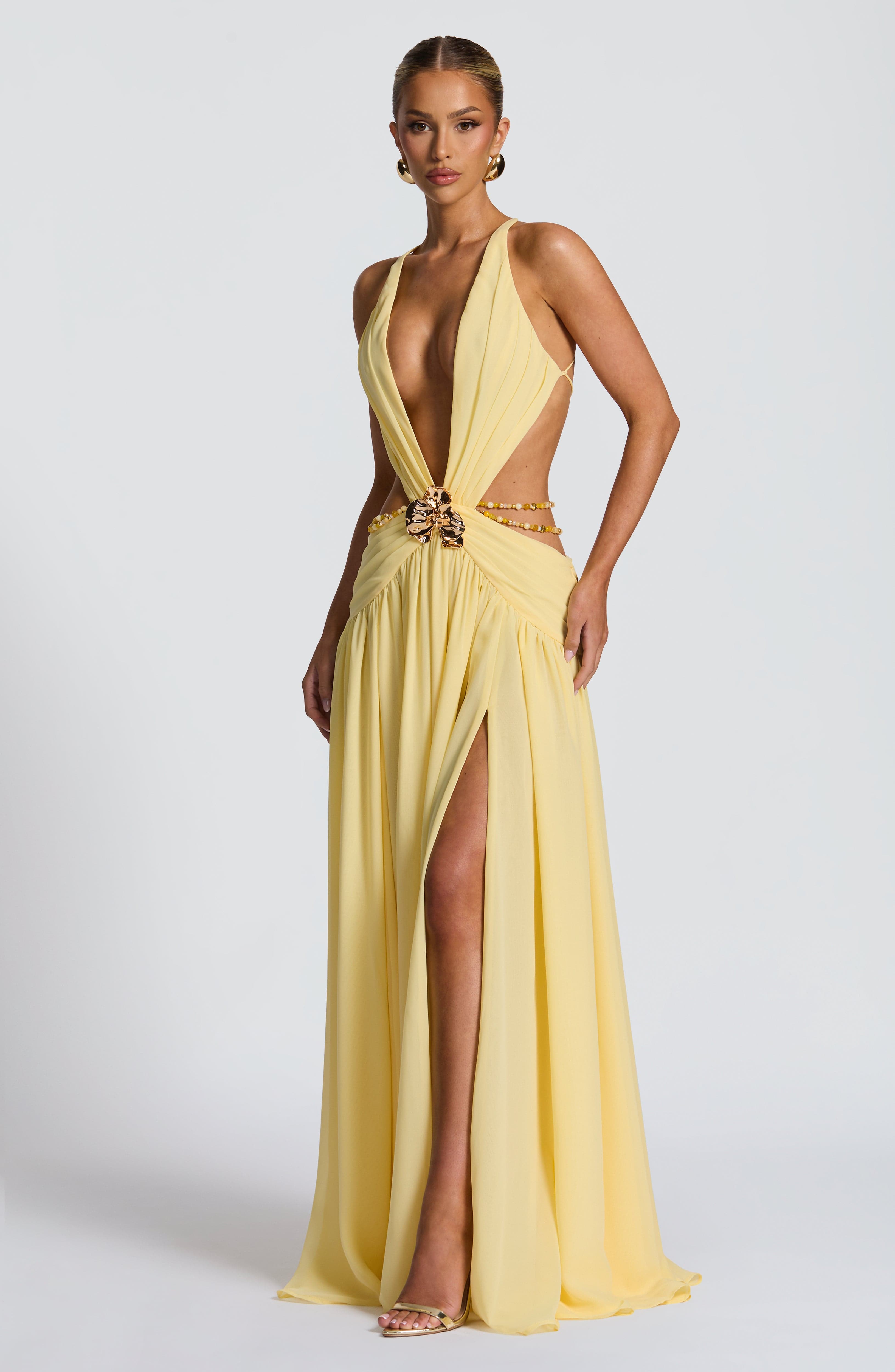 Indianna Maxi Dress - Lemon