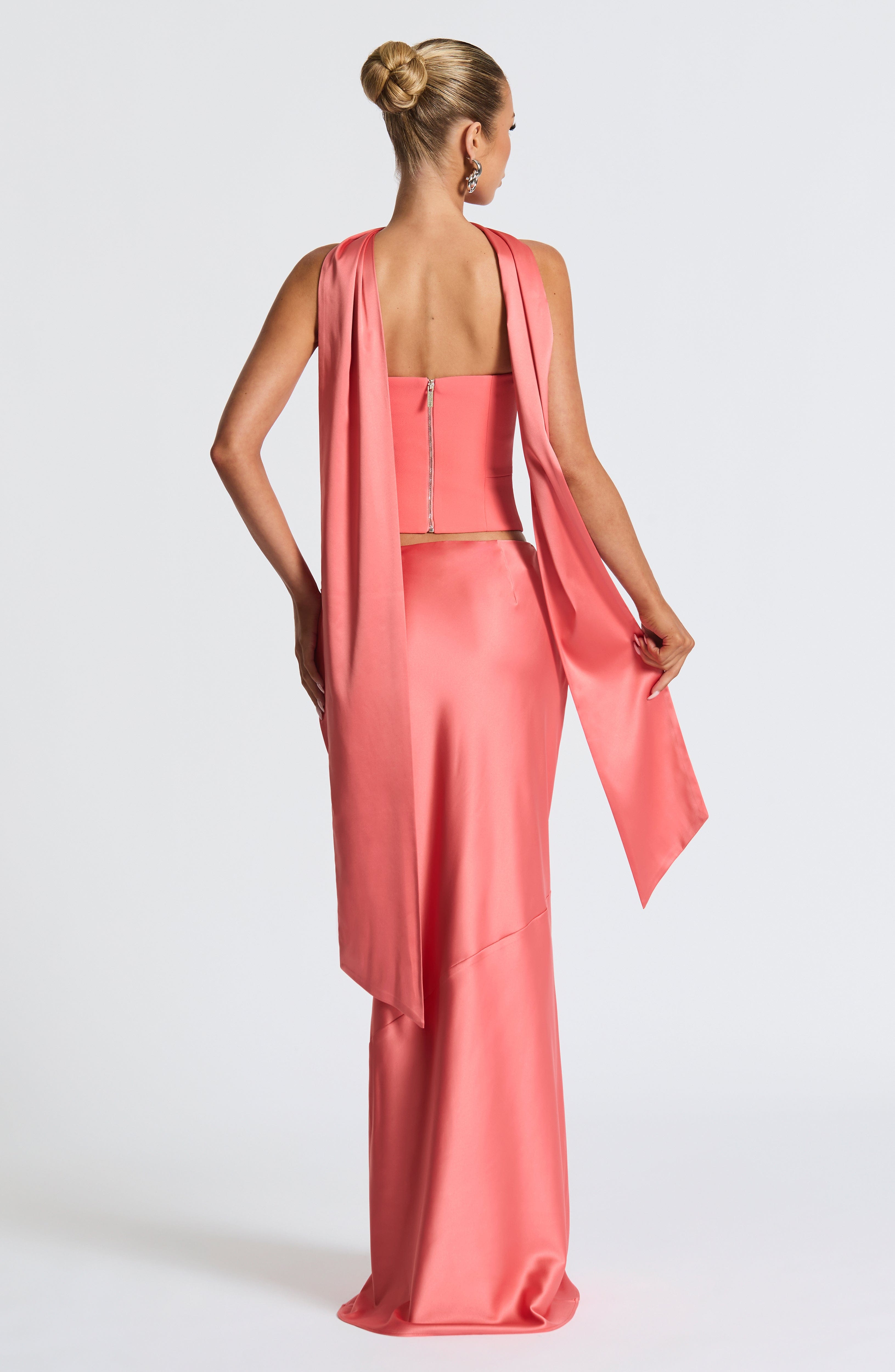 Kamiyah Corset - Coral Pink