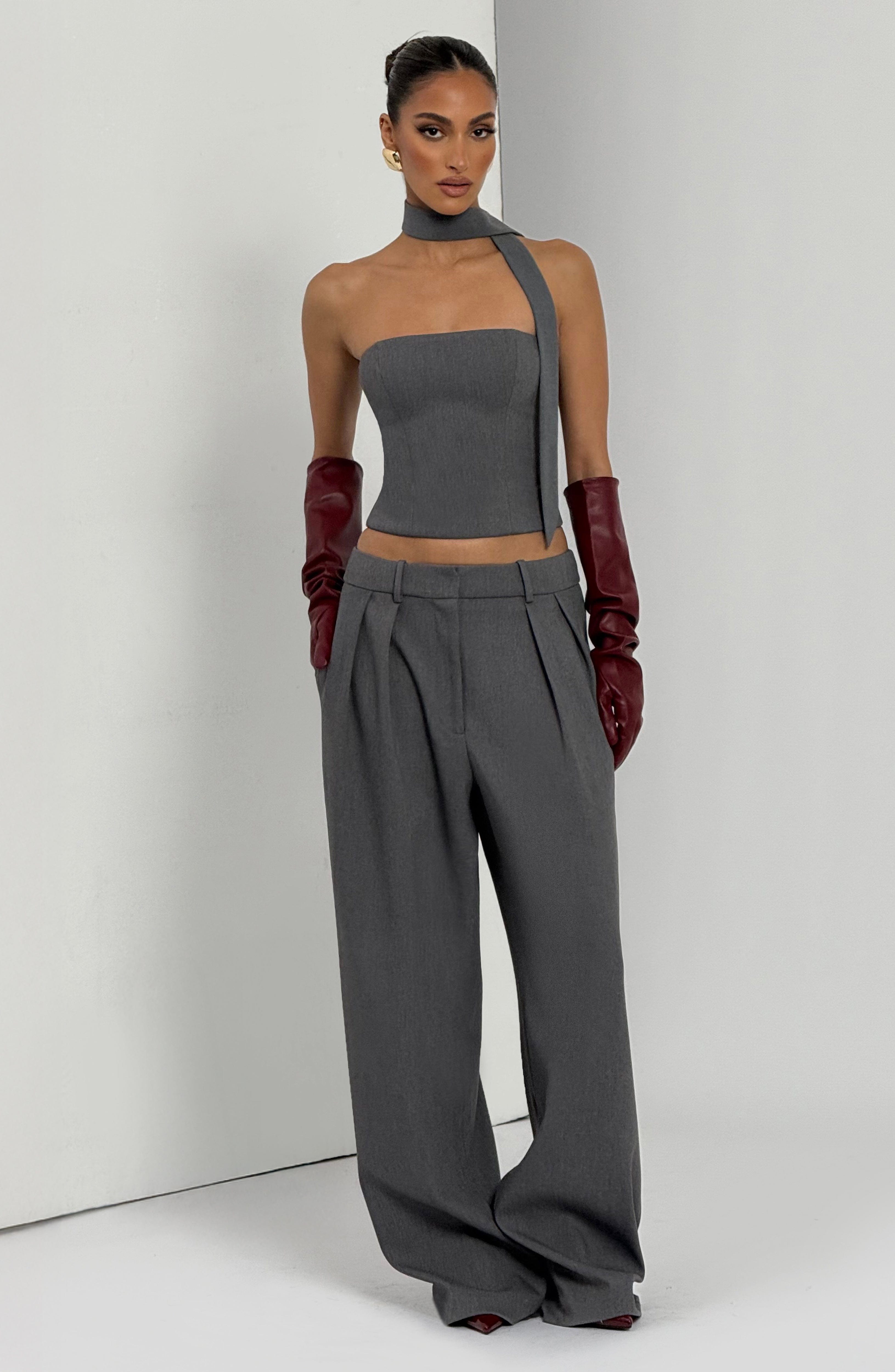 Kirsty Pants - Grey Marl