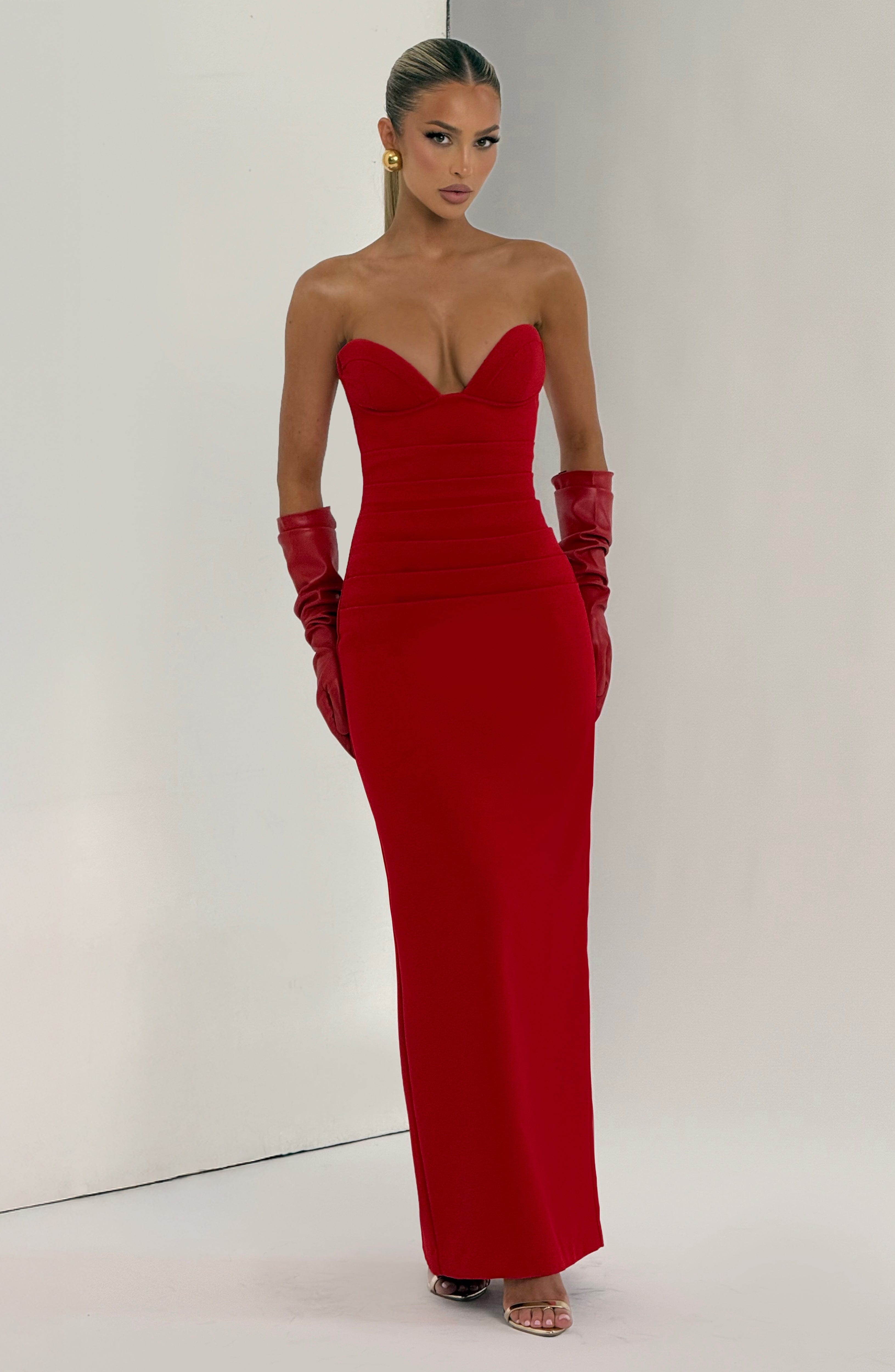 Lindsey Maxi Dress - Red
