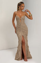 Lysandra Maxi Dress - Beige