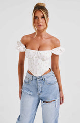 Matilda Corset - Blush Floral Print