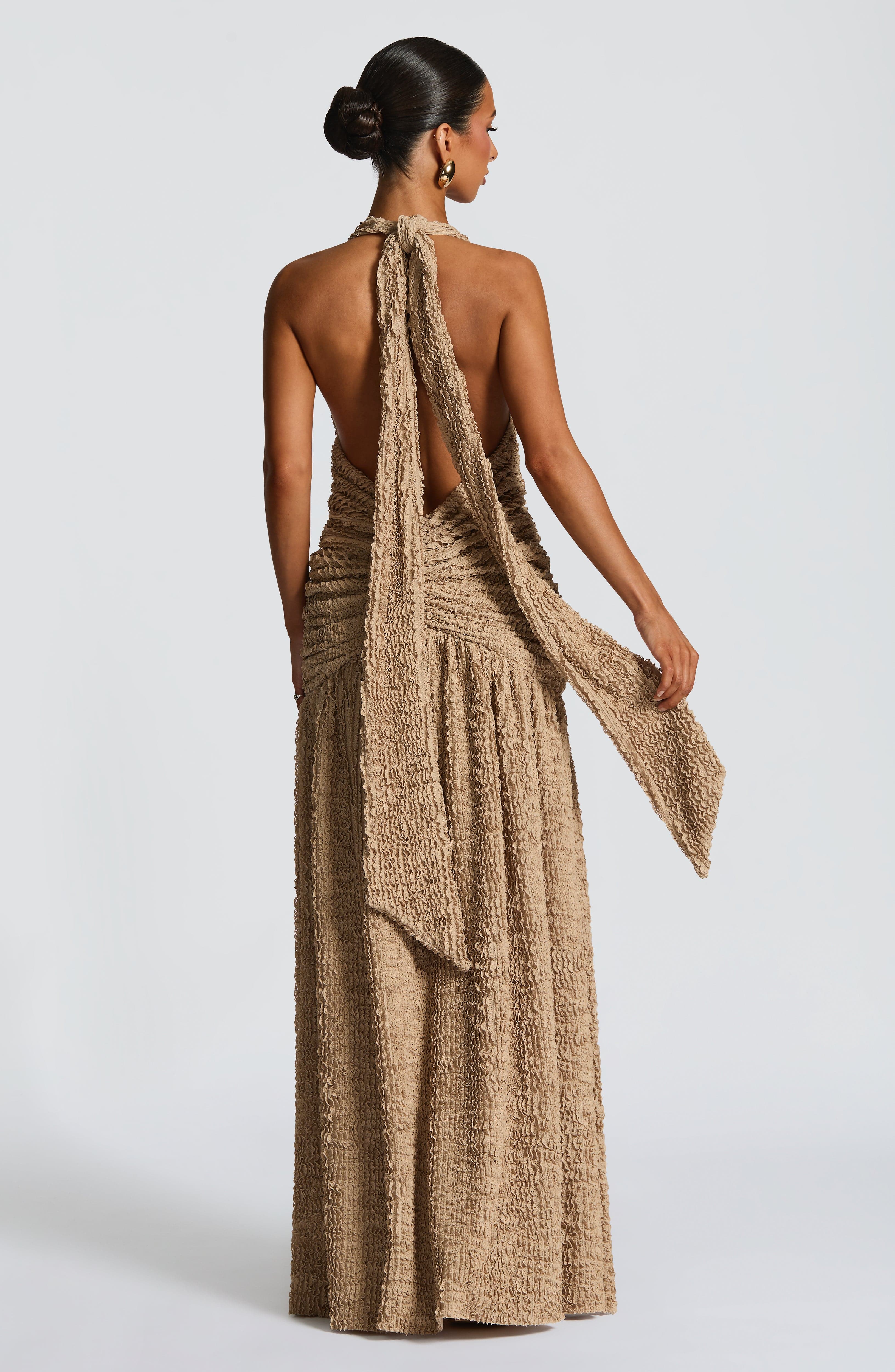 Minerva Maxi Dress - Beige