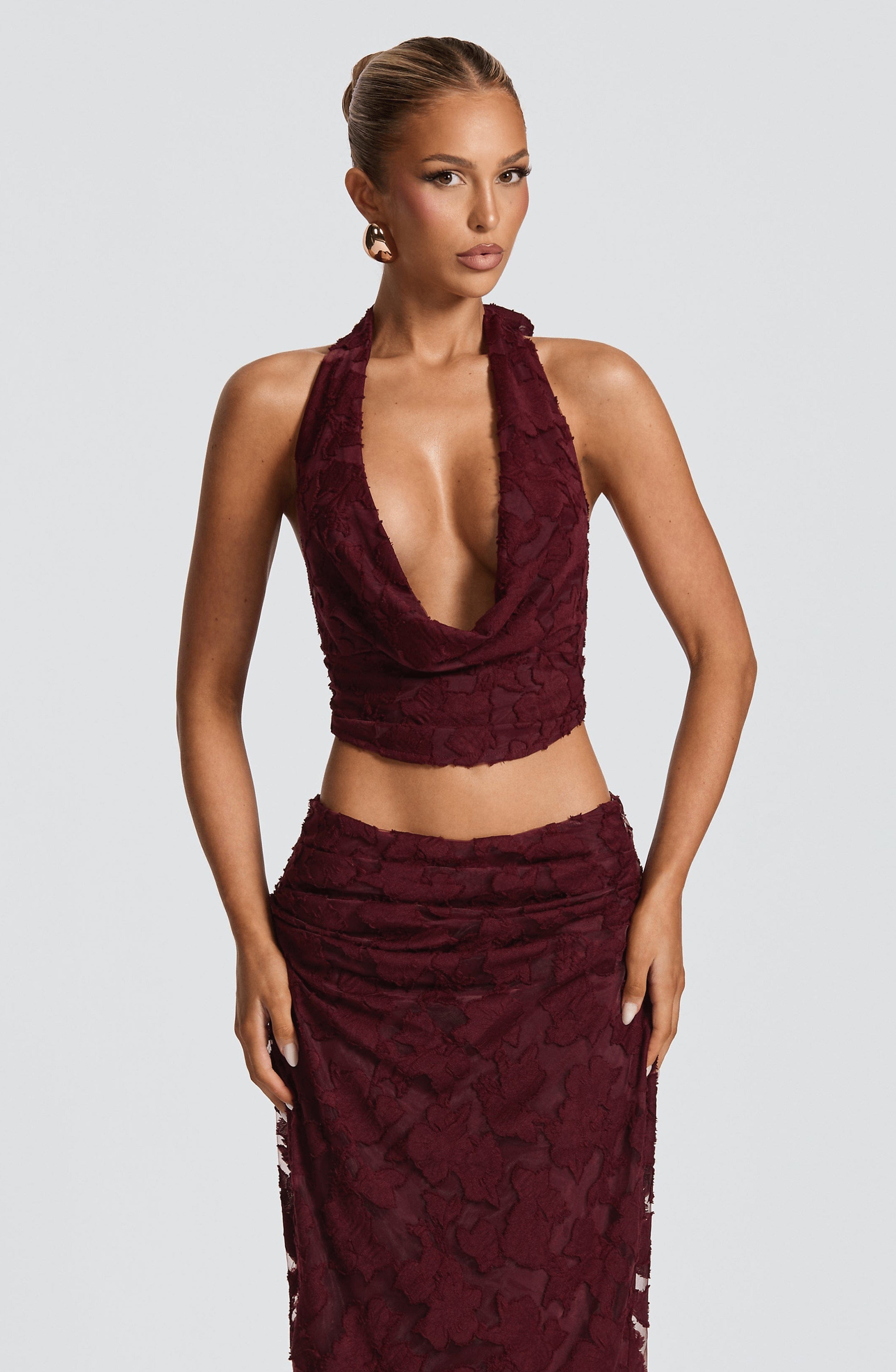 Myra Top - Cherry Lacquer