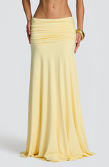 Paige Maxi Skirt - Lemon