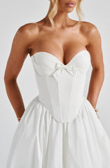 Prim Midi Dress - Ivory
