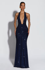 Rosetta Maxi Dress - Navy Sparkle