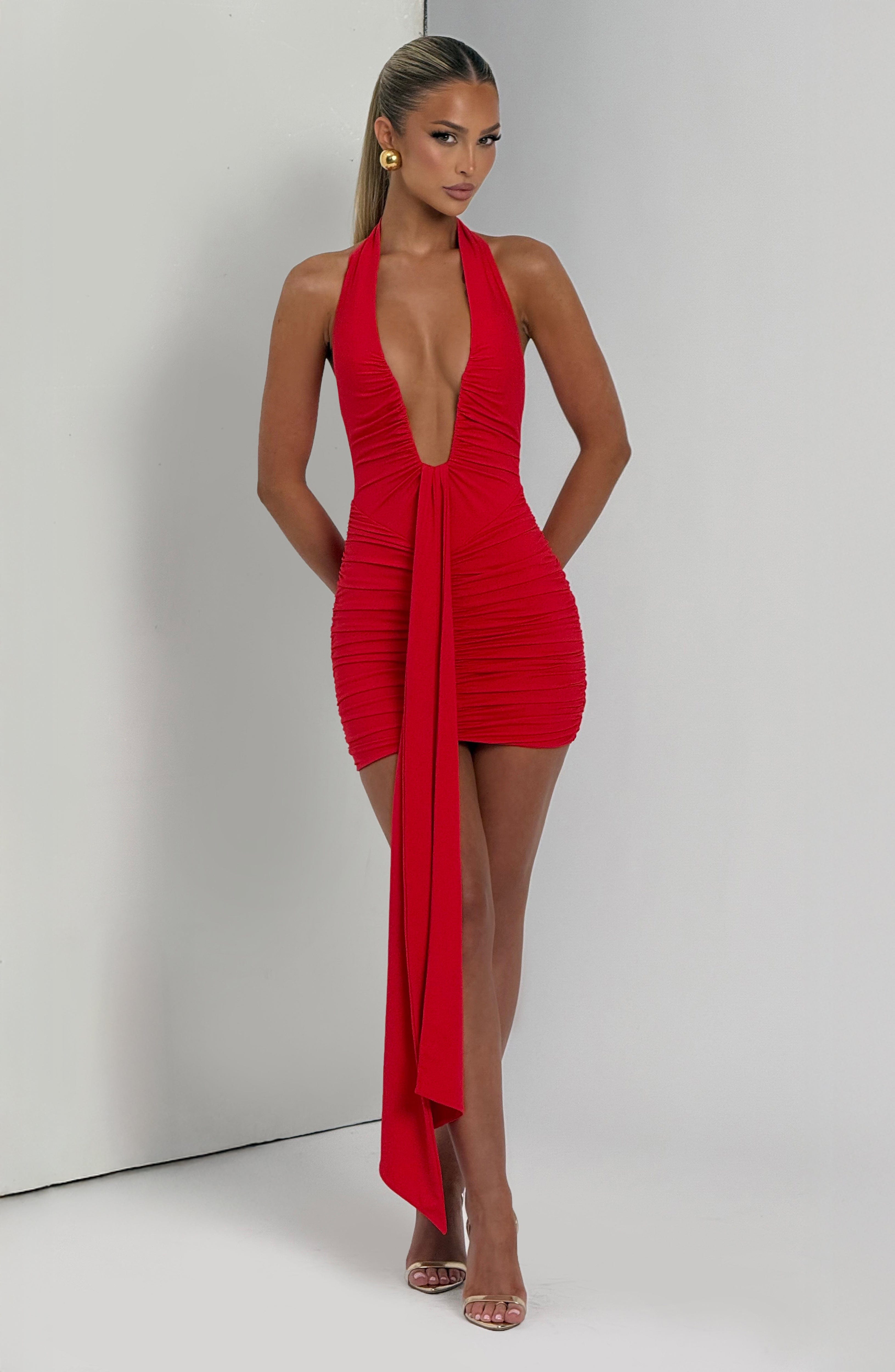 Rosetta Mini Dress - Red