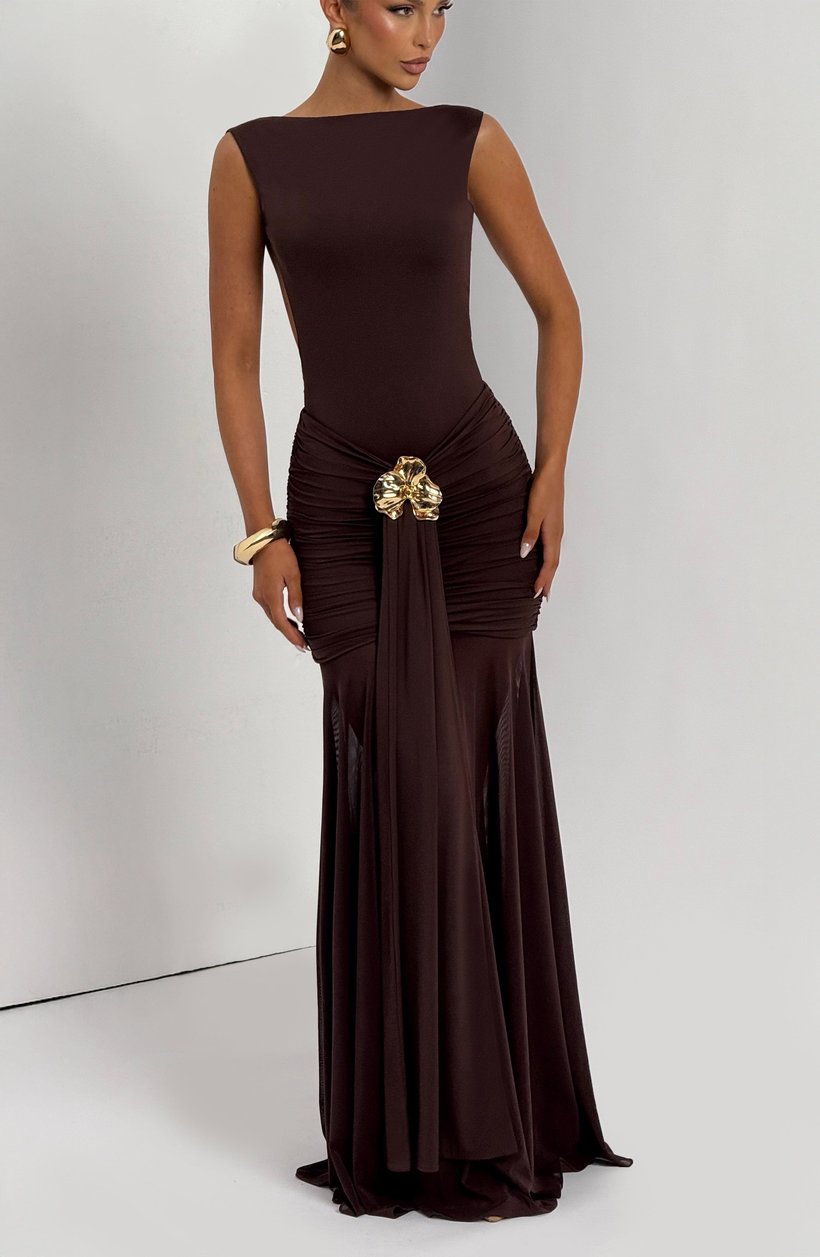 Tori Bodysuit - Plum Brown
