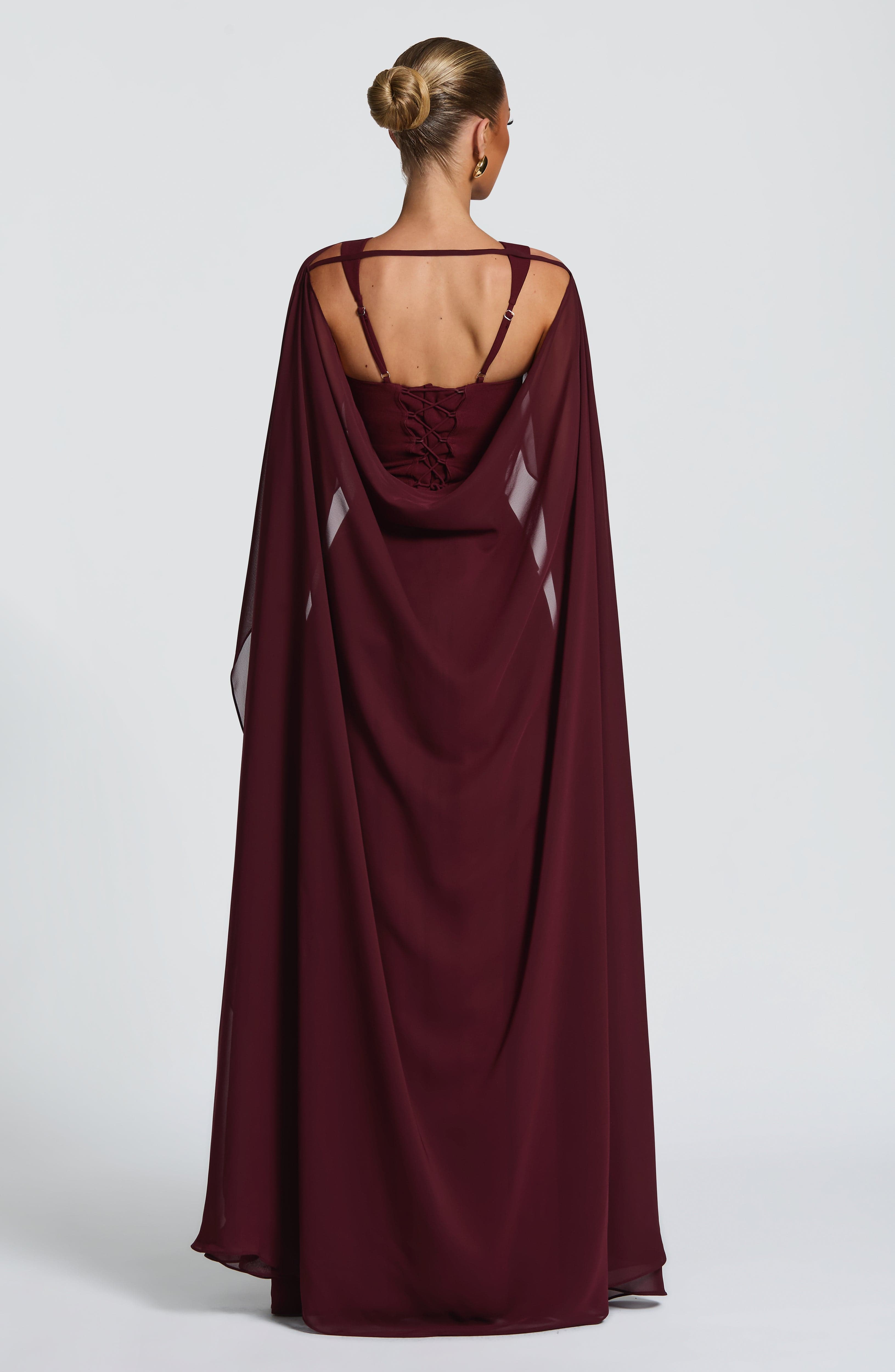 Tullulah Maxi Dress - Cherry Lacquer