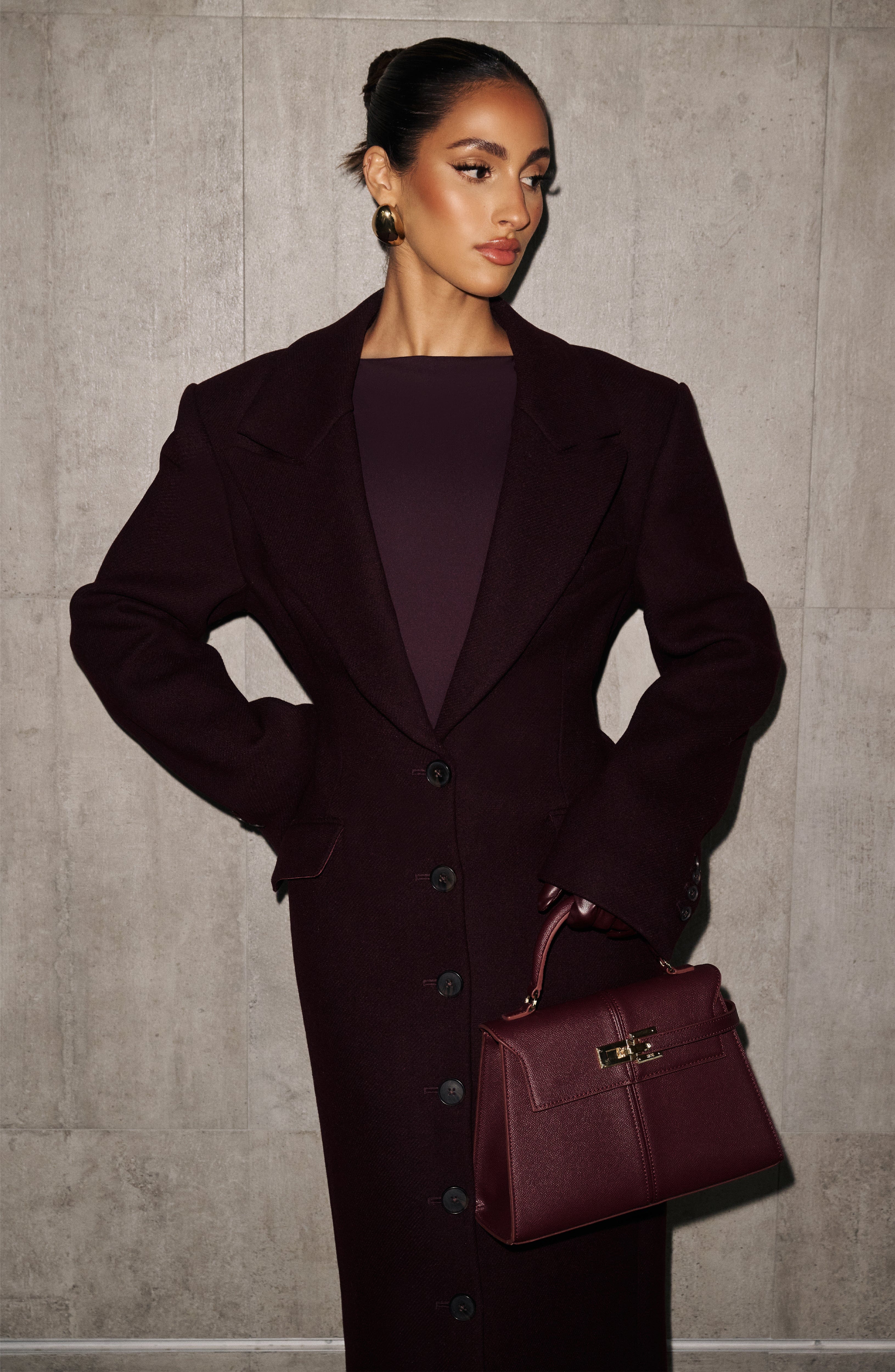 Ursula Coat - Plum