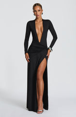 Ysabella Maxi Dress - Black